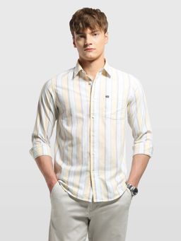 Arrow Sports - Mens Chelsea Slim Fit Aquarelle Drift Shirt Yellow