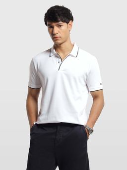 Arrow Sports - Mens Solid Regular Fit Polo T-Shirt White