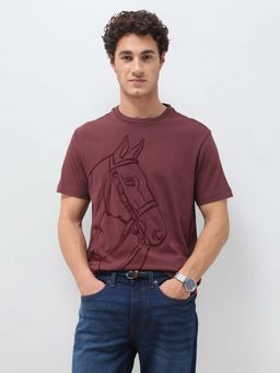 U.S. Polo Assn. Denim Co. - Mens Graphic Printed Slim Fit T-Shirt Red