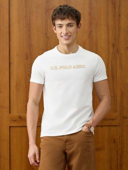 U.S. POLO ASSN. - Mens Solid Slim Fit T-Shirt White