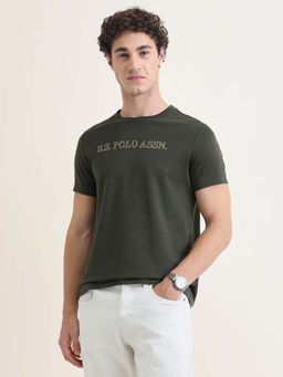 U.S. POLO ASSN. - Mens Solid Slim Fit T-Shirt Green