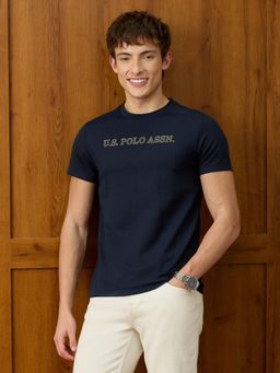 U.S. POLO ASSN. - Mens Solid Slim Fit T-Shirt Blue