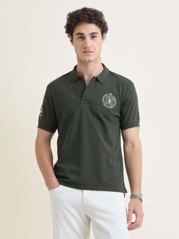 U.S. POLO ASSN. - Mens Solid Slim Fit Polo T-Shirt Green