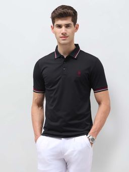 U.S. POLO ASSN. - Mens Solid Slim Fit Polo T-Shirt Blue