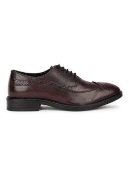 WOODS - Men Maroon Rubber Oxfords