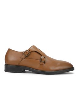WOODLAND - Men Tan Rubber Monk Straps
