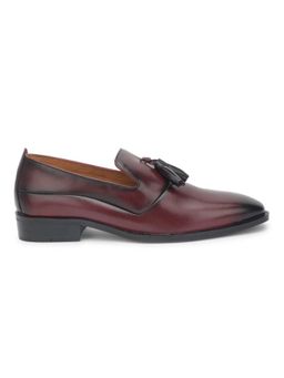 WOODS - Men Maroon Rubber Moccasins