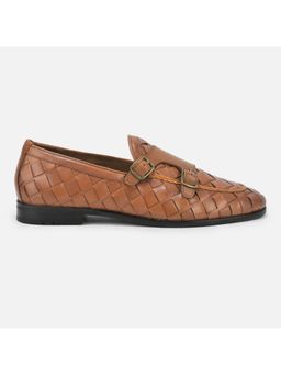 WOODS - Men Tan Rubber Monk Straps