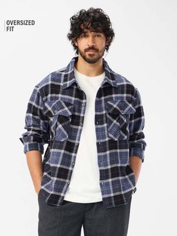 The Souled Store - Cobalt Men Oversized Shacket