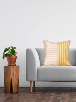 Sivya by Home - Cushion Cover Printed And Embroidered Square Multicolour Pack Of 1