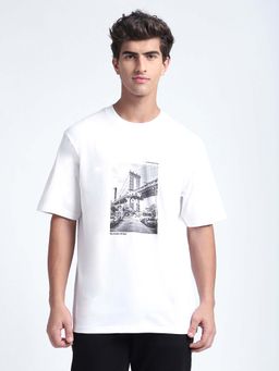 R&B - Graphic Print Relaxed Men T-Shirt