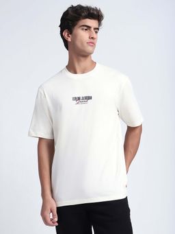 R&B - Typographic Print Relaxed Men T-Shirt