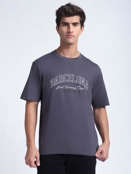 R&B - Typographic Print Relaxed Men T-Shirt