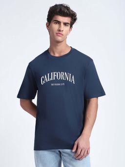 R&B - Typographic Print Relaxed Men T-Shirt