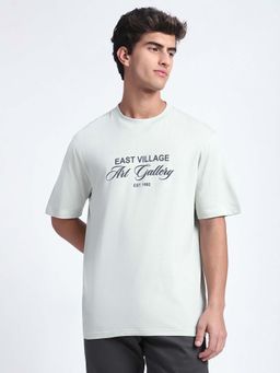R&B - Typographic Print Relaxed Men T-Shirt