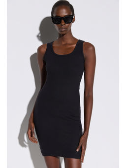 No Matter What - Black Sleeveless Mini Bodycon Dress
