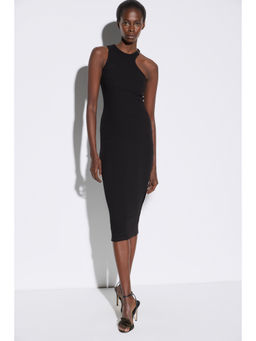 No Matter What - Black Ring Detailed Sleeveless Dress