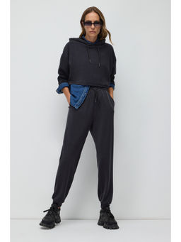 No Matter What - Light Black Soft Elastic Waist Joggers