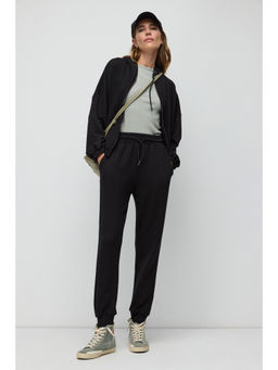 No Matter What - Black Soft Elastic Waist Joggers