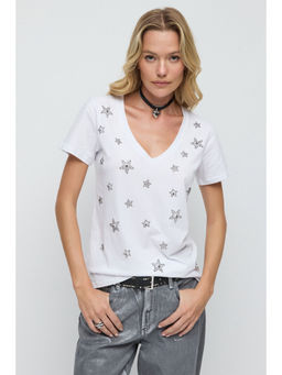 No Matter What - White V Neck T-Shirt