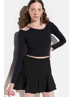 No Matter What - Black Stone Detailed Top