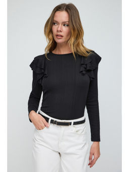 No Matter What - Black Corduroy Long Top