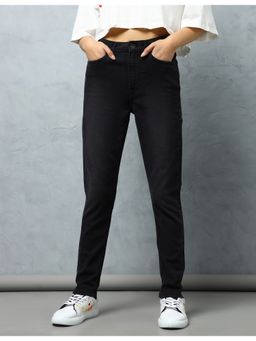 Flying Machine - Women Grey Cotton Solid Skinny Jeans