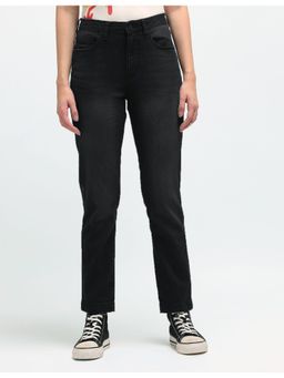 Flying Machine - Women Grey Cotton Solid Slim Jeans
