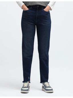 Flying Machine - Women Blue Cotton Solid Slim Jeans