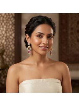 MINAKI - Nayab Gulbahar Polki Earrings