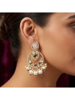 MINAKI - Drop Emerald Green Earrings