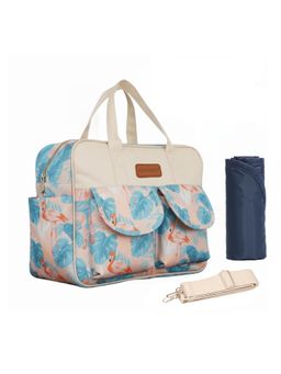 Motherly - Blue Grace Tote Diaper Bag For Mothers For Travel With Changing Mat (0-6 months)