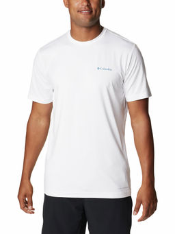 Columbia - Mens White Omni-Wick Tech Trail Graphic Tshirt