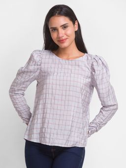 Globus - Grey Checked Top