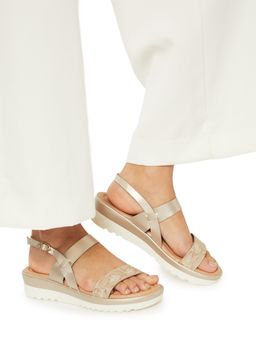 max - Women Animal Print Double Strap Sandals