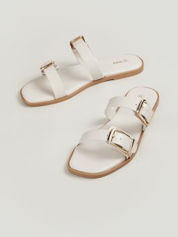 max - Women Double Strap Flat Sandals