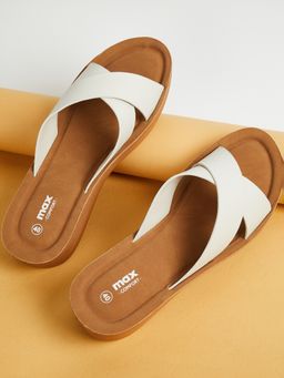 max - Women Solid Cross Strap Platforms Heels