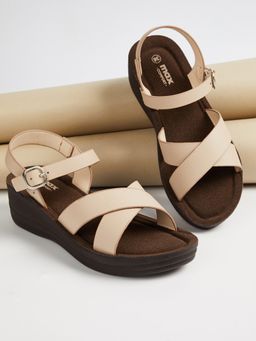 max - Women Cross-Strap Wedges Heels