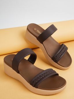max - Women Braided Open Toe Platform Heels
