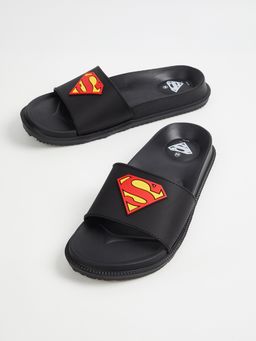 max - Men Superman Applique Sliders