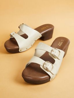 max - Women Double Strap Sandal Heels