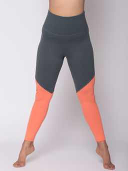 Kica - High Waisted Leggings With Signature SKN Fabric & Cotton Panels
