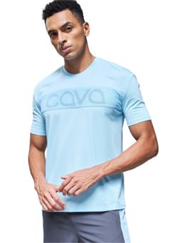 Cava Athleisure - Light Blue Chase Printed T-Shirt