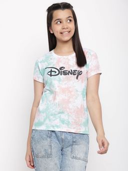 Lil Tomatoes - Girls Tie & Dye Disney Cotton Top Mint