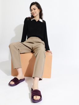 Chupps - Women Purple Cloud Cozy Sliders