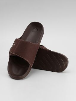 NoStrain - Men Brown Men Brown Canvas Sugar Sliders