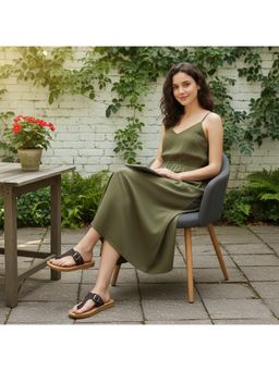 BERSACHE - Women Brown Extra Soft Classic Casual Sandals