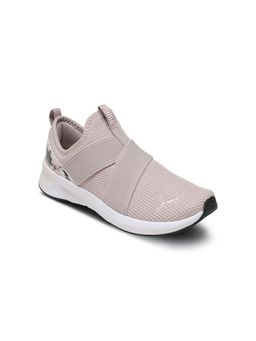Puma - Women Beige Softride Harli Floral Slip-on Running Shoes
