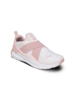Puma - Unisex Pink Softride Symmetry Slip-on Running Shoes