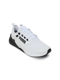 Puma - Unisex White-Black Retaliate 3 Running Shoes